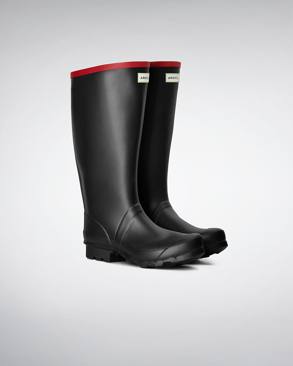 Galochas Altas Hunter Feminina Pretas - Argyll Full Knee - 37TQIWLHB